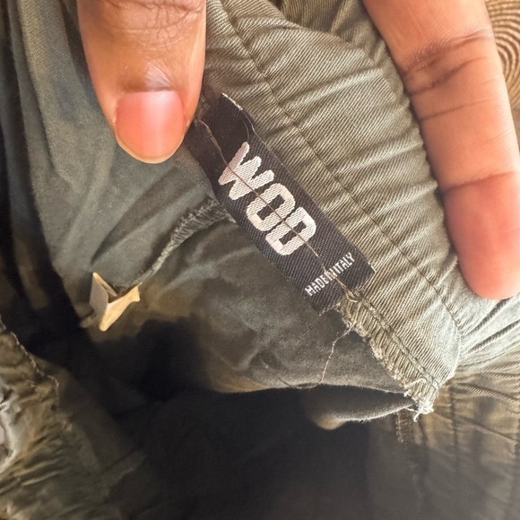 WOD made in Italy Mens Olive Green Pants - Picture 6 of 7